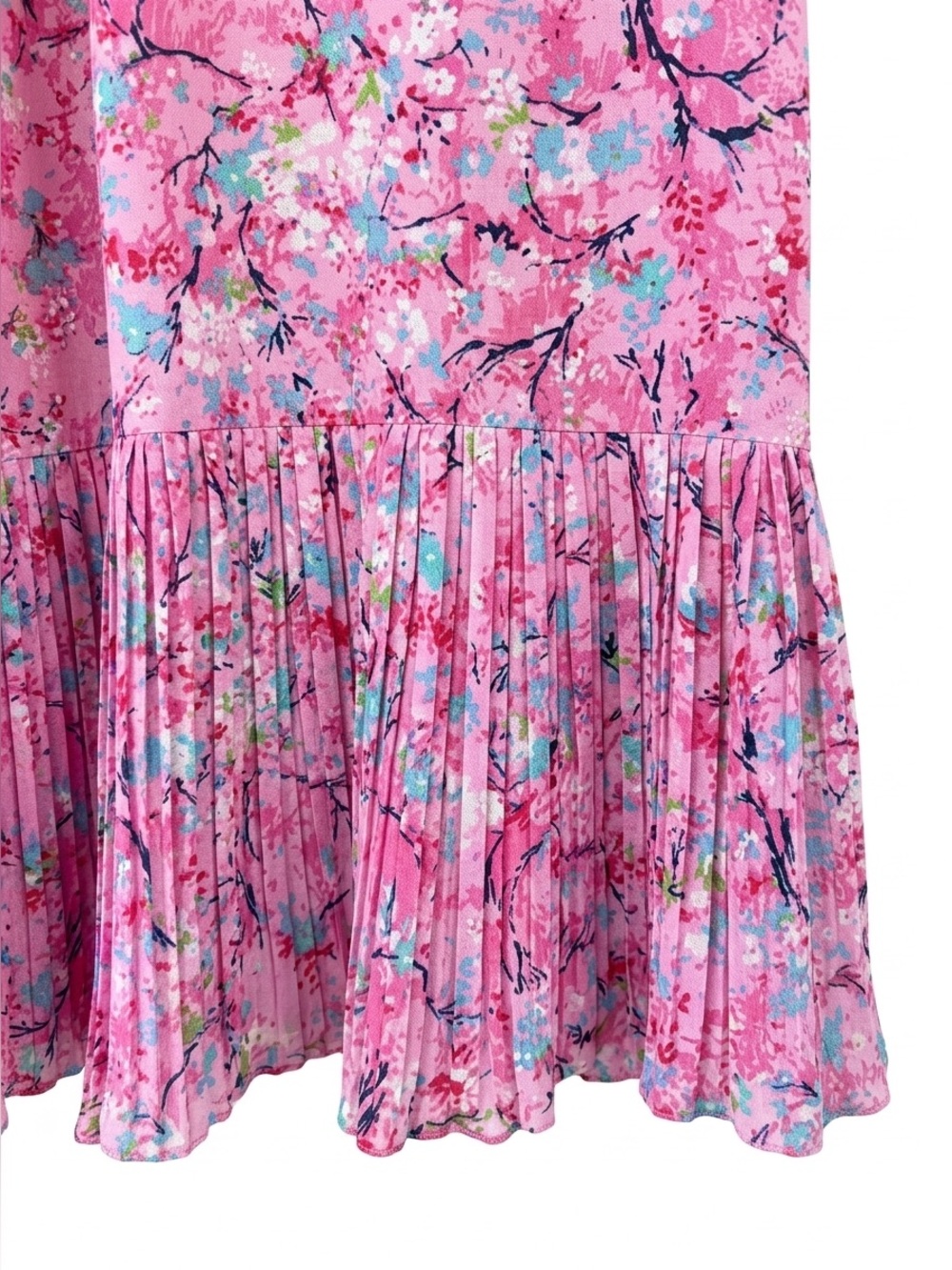 Vintage Posh by Jay Anderson Pink Floral Midi Dress Size 2 - Picture 11 of 13